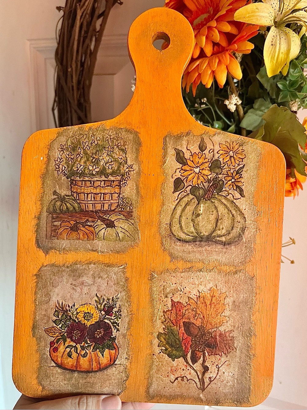 Vintage Handcrafted Decorative Cutting Board